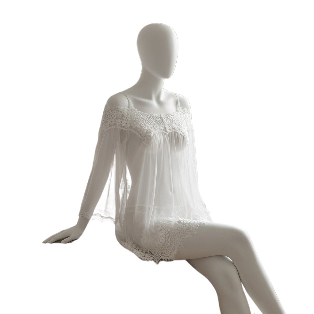 ملابس داخلية نسائية سوداء من ا - مراجعة Babydoll Chemise Night وسعره