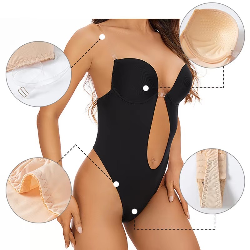 مكافحة الانزلاق الغراء الخلفي  - مراجعة Shapewear Bodysuit Firm وسعره